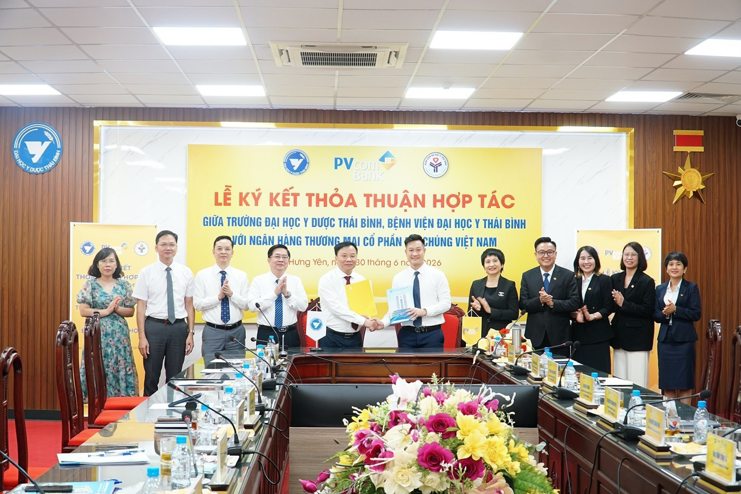 Trường Đại học Y Dược Thái Bình, Bệnh viện Đại học Y Thái Bình ký kết thoả thuận hợp tác với Ngân hàng TMCP Đại chúng Việt Nam (PVcomBank)